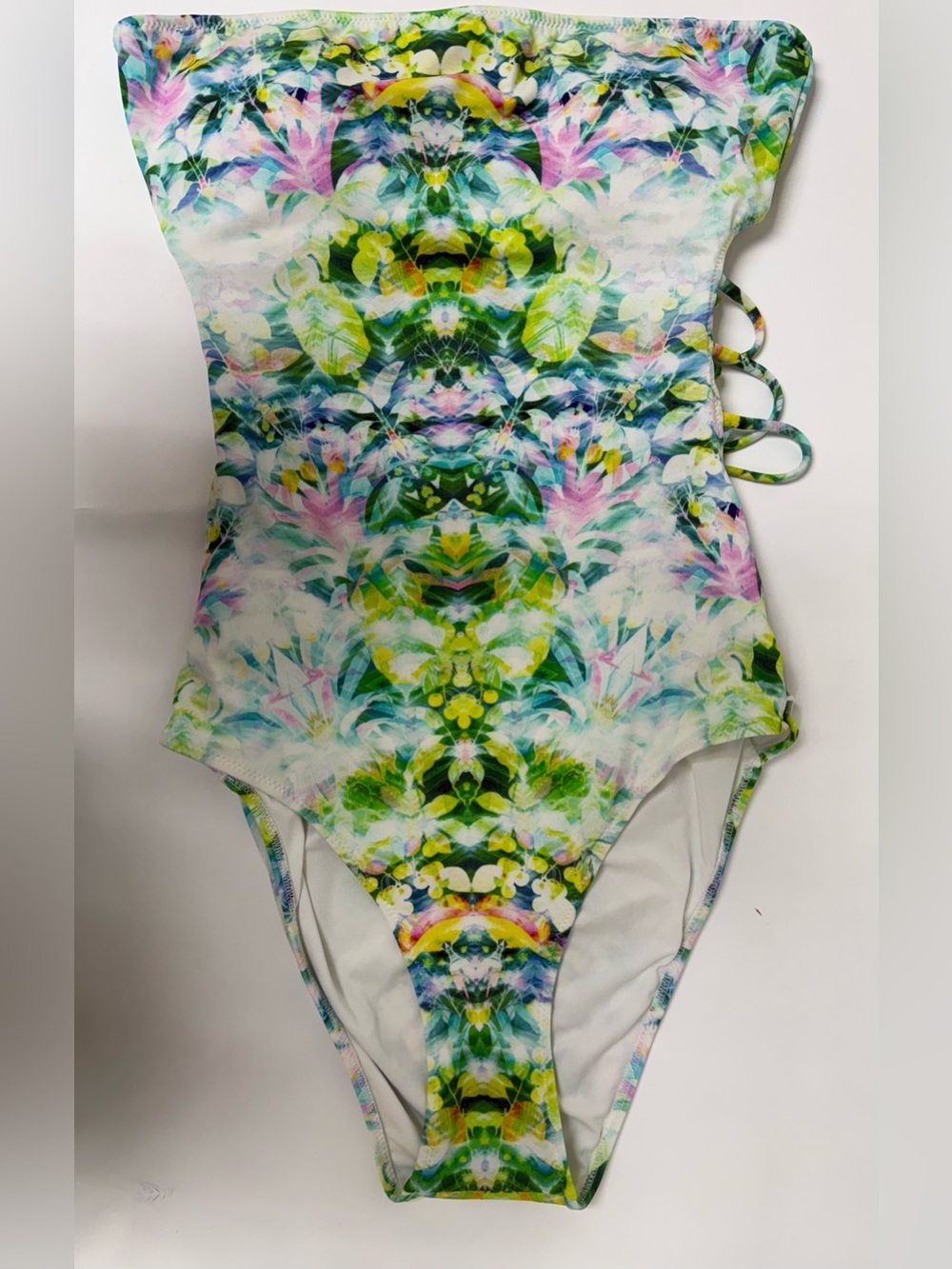 Victoria's Secret Multicolor Green Floral One-Piece Swimsuit